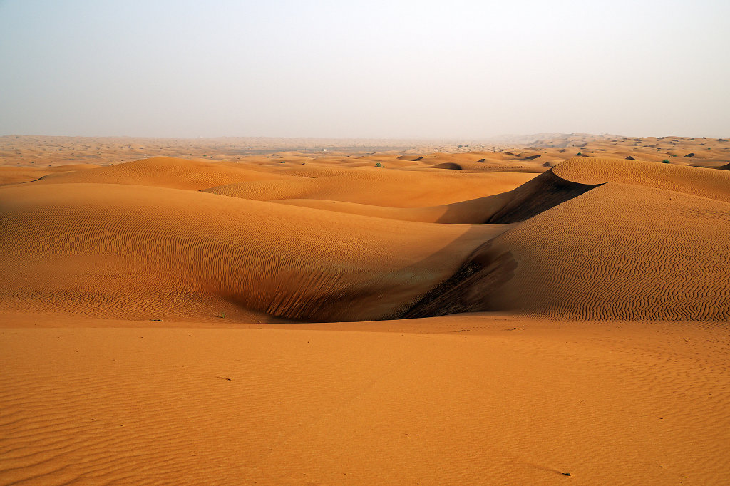 Endless sand dunes