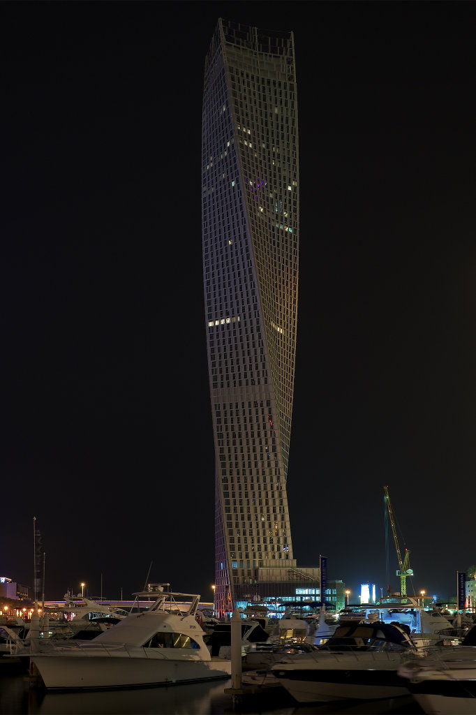 Infinity Tower at night