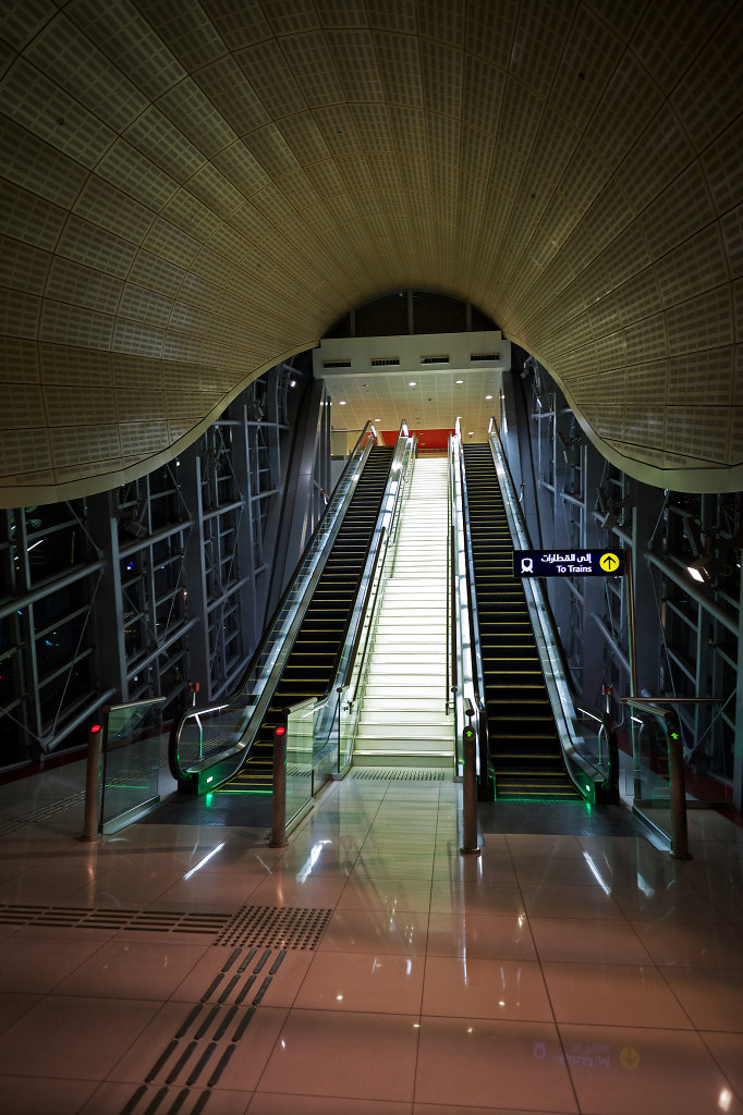 Entrance to the Jumeirah Lake Towers Metro station