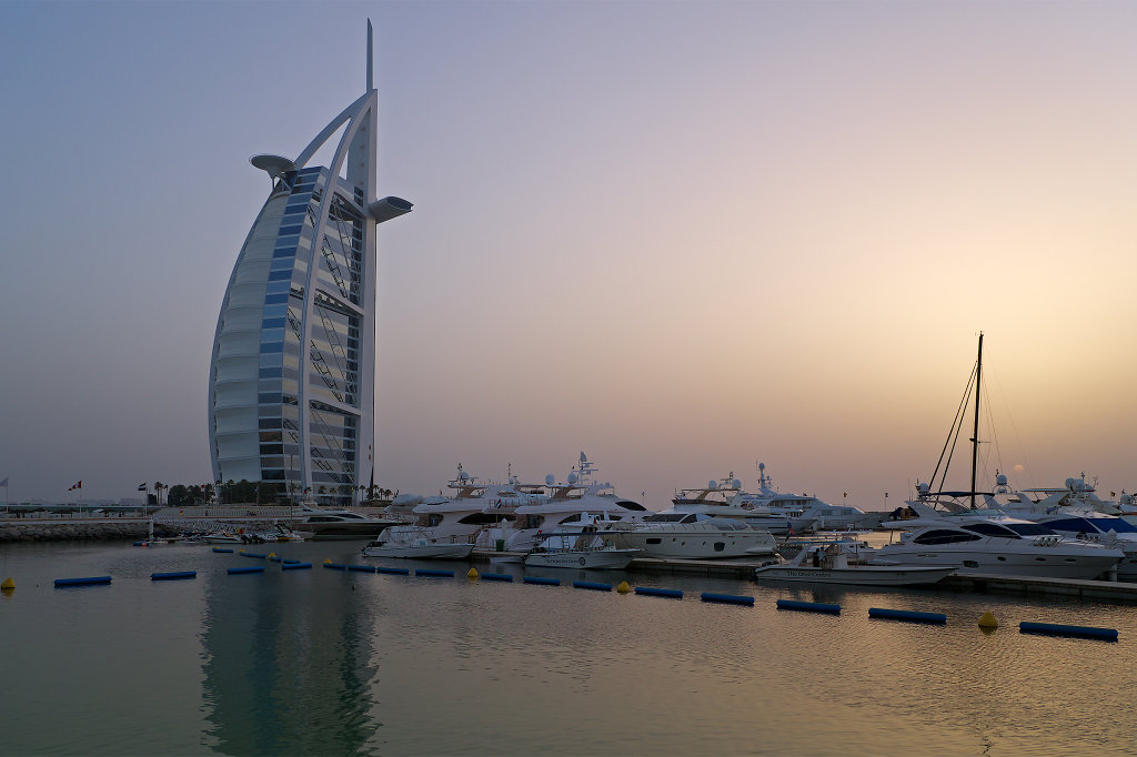 Burj Al Arab at sundown