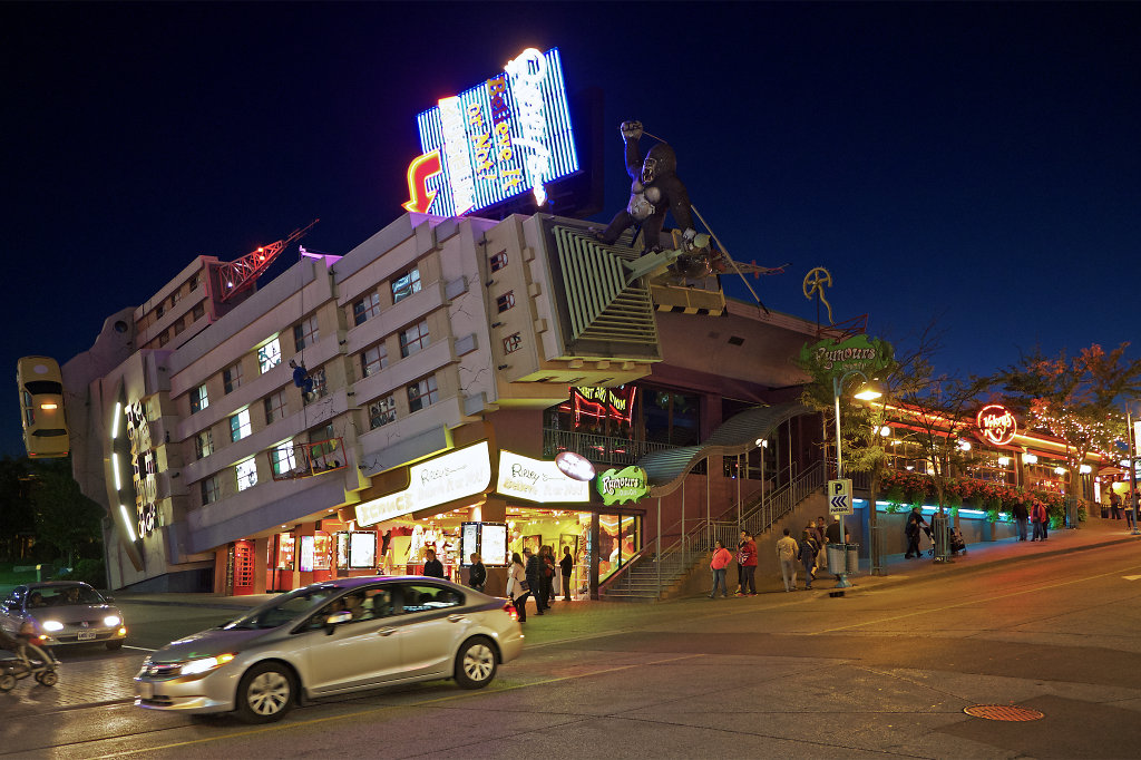 Clifton Hill at night (View #2)